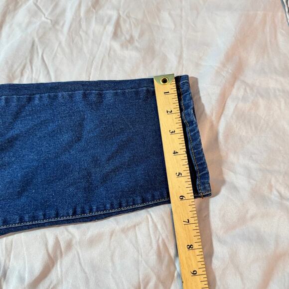 Jack David Womens Plus Size 20 Blue Denim Jeans Stretch Skinny Ripped Distressed - Picture 8 of 8